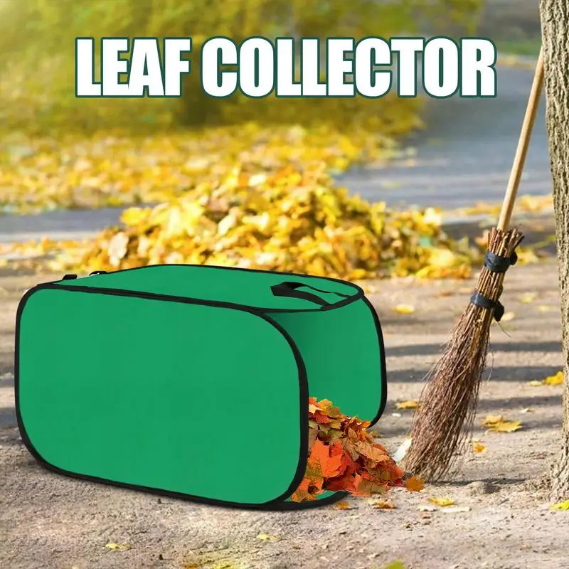 

Мешок для сбора листьев, совок, большой садовый мешок для сбора листьев, многоразовые мешки для сбора мусора с ручкой, складной для мусора