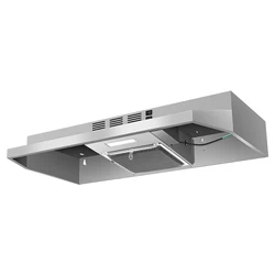 36 Inch Under Cabinet Stainless 2 Speed Fan with LED Bulb Filter Kitchen Exhaust Vent Range Hood