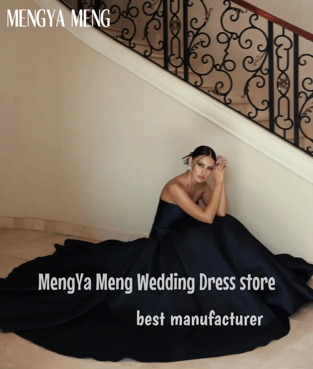 ZHUISHU 맞춤형 사우디 우아한 블랙 댄스 파티 드레스 여성 Strapless a 라인 파티 이브닝 ​​드레스 바닥 길이 특별 행사 가운