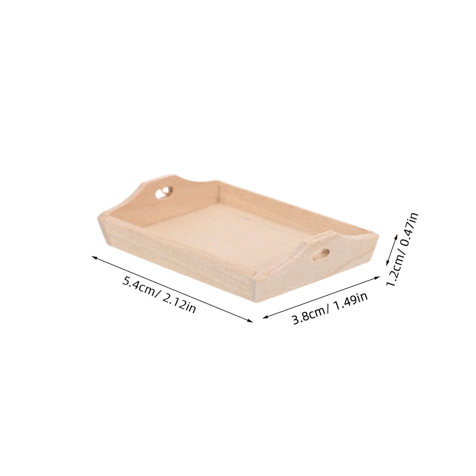 Mini Taca Ozdobna do Miniaturowej Kuchni, Zastawa Stołowa, Zestaw do Zabawy dla Dzieci, Zabawka dla Dzieci, Zestaw Obiadowy, Model Prostokątny