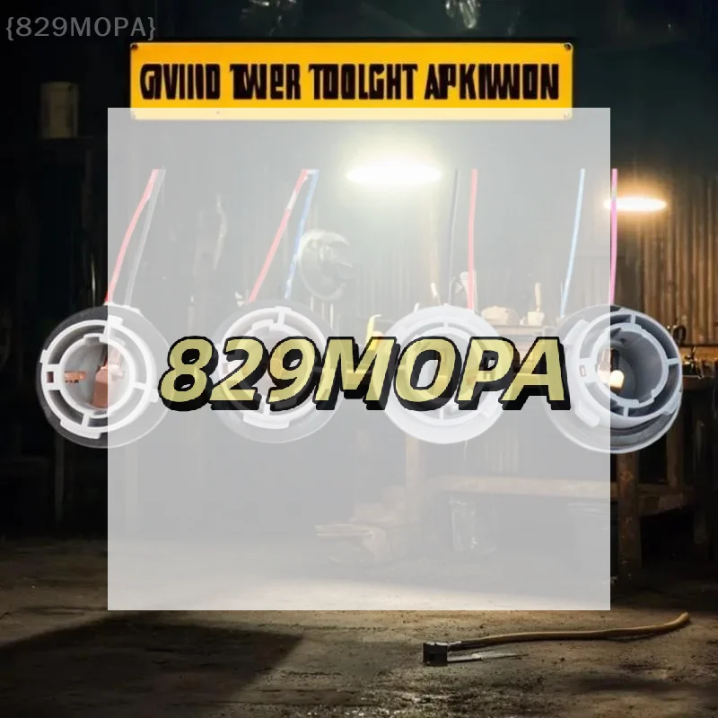 

1156 BA15S LED Auto Light Bulb Socket Connectors with Single Contact Flat Foot, 2-Pack of Lamp Holder Adapters