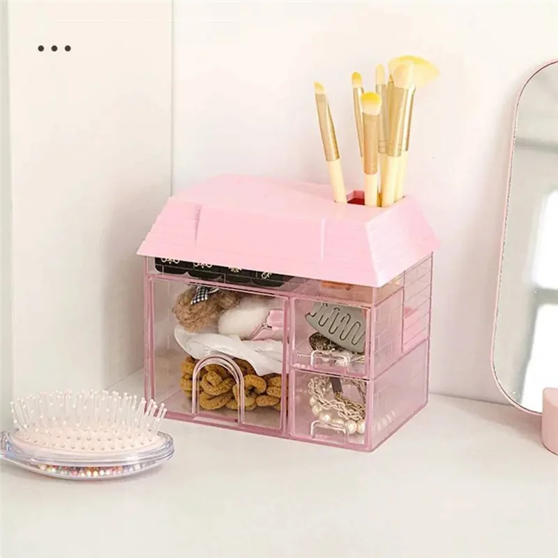 

AD30-Transparent Desktop Storage Box For Students And Home Use Transparent Desktop Storage Box