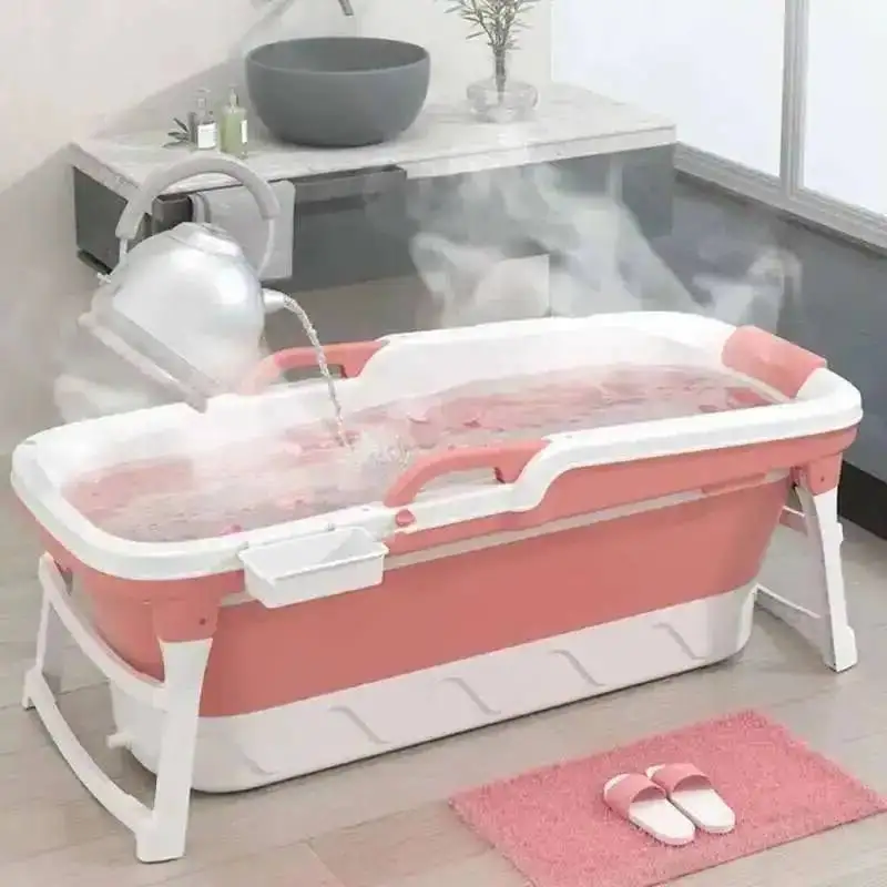 

Термостойкая бытовая бочка для ванны, бочка для ванны для взрослых, складные ванны, утолщенная большая термоизоляционная ванна, высокая ванна