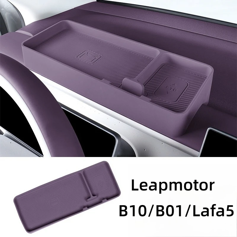 Fit For Leapmotor B10 B01 Lafa5 B05 Car Dashboard Screen Rear ETC Expansion Storage Organizer Modification
