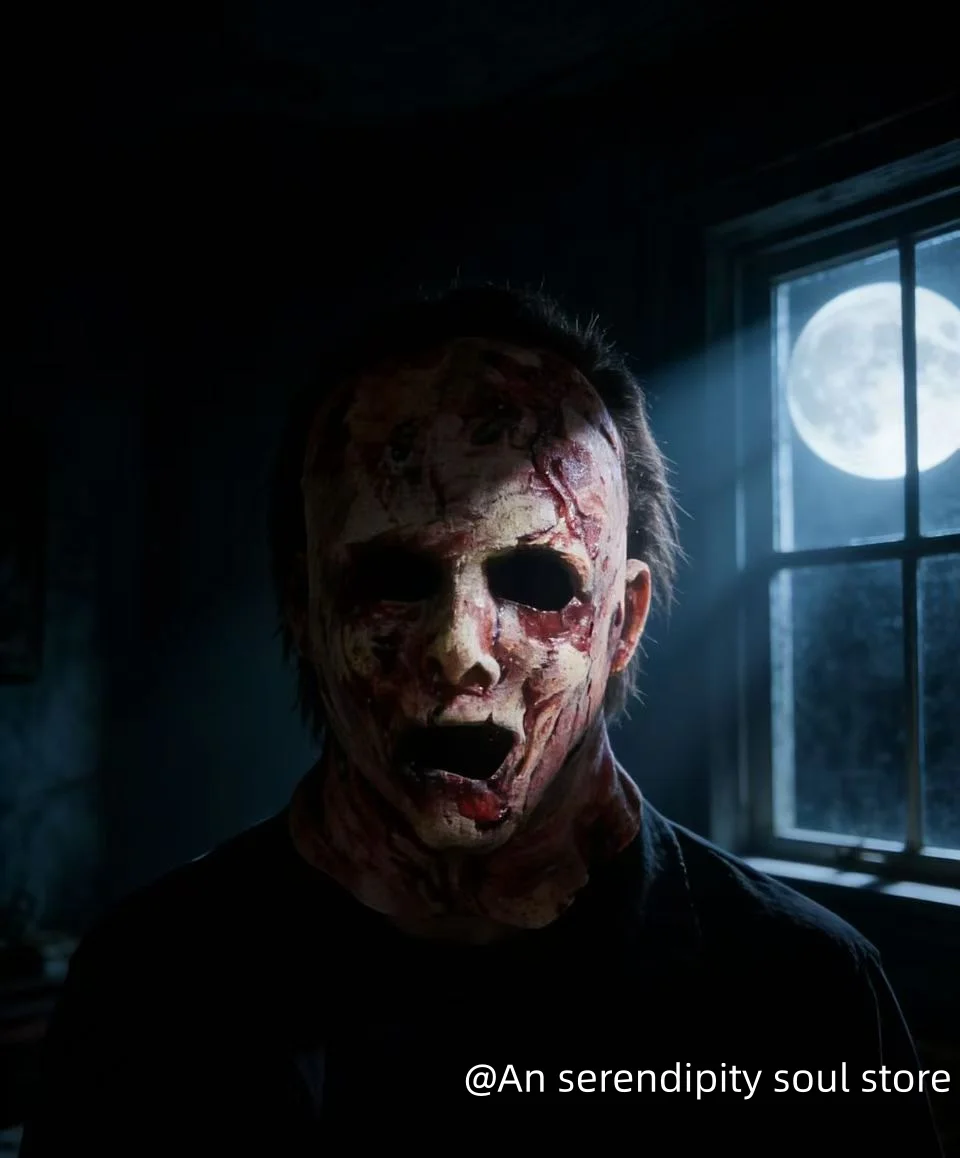 Halloween 3D horror mask, scary mask, scary, skull, latex skeleton, decoration, Zombie, mascara