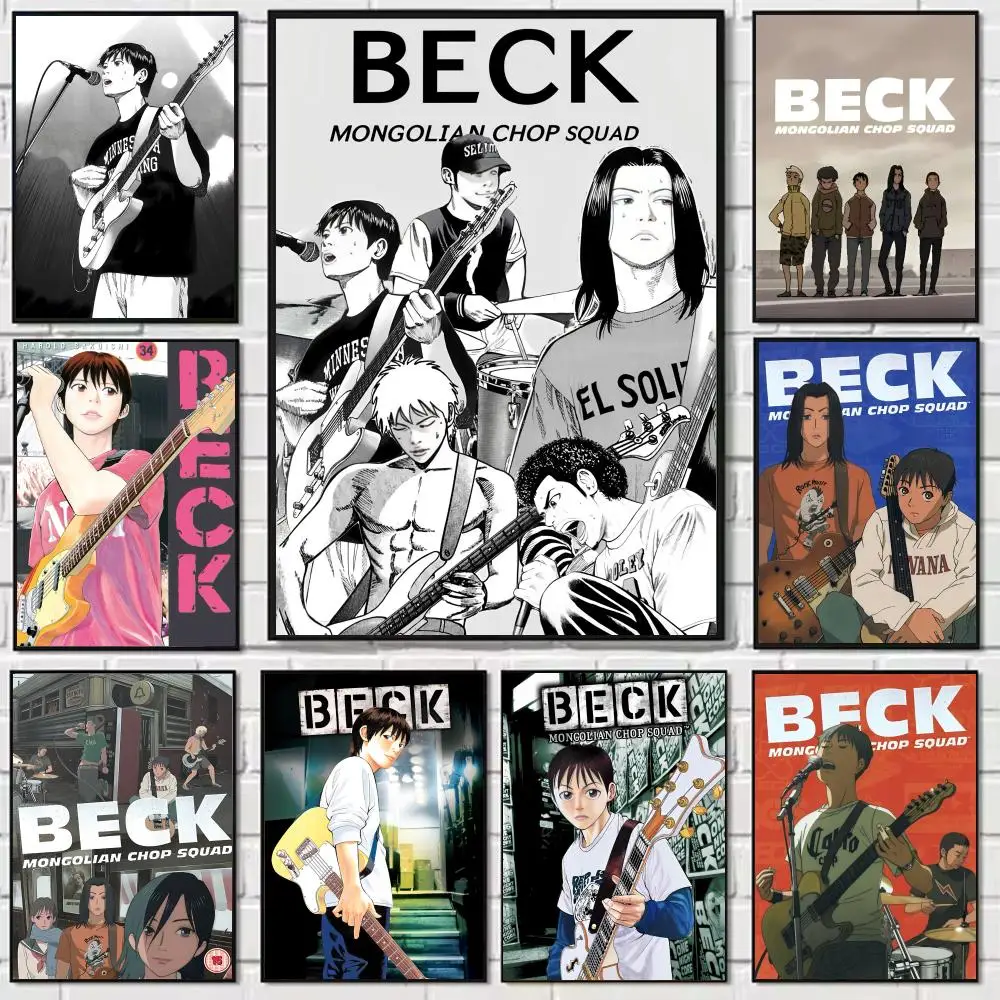 

Music Anime B-BECK Painting Calligraphy Modern Waterproof Wall Art Print For Home Living Room Bedroom Office Interior Decor