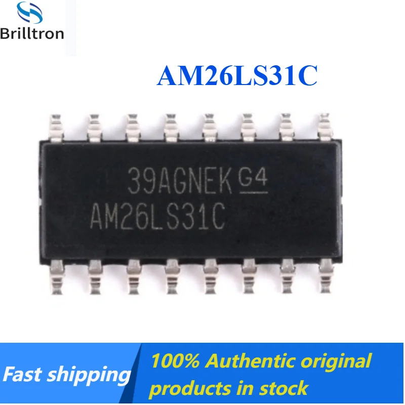 20-50PCS New AM26LS31CDR AM26LS31C SOP-16 Quad Differential Transmitter Chip Brand New Original in Stock , Fast Shipping.
