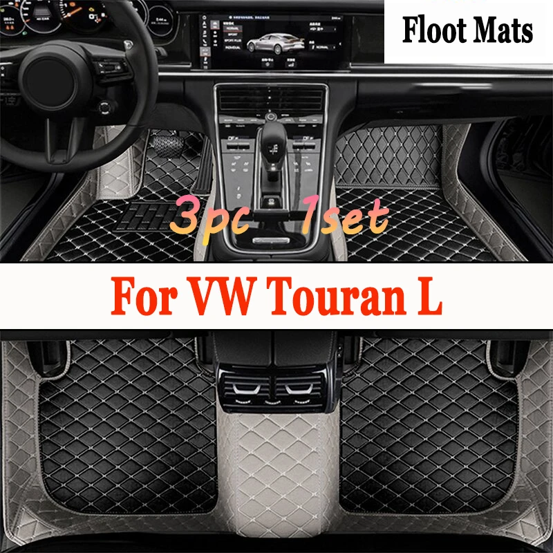 

Автомобильные коврики для VW Touran L Seven сиденья 2016 2017 2018 2019 2020 2021, автомобильные накладки на ножки под заказ, аксессуары для интерьера