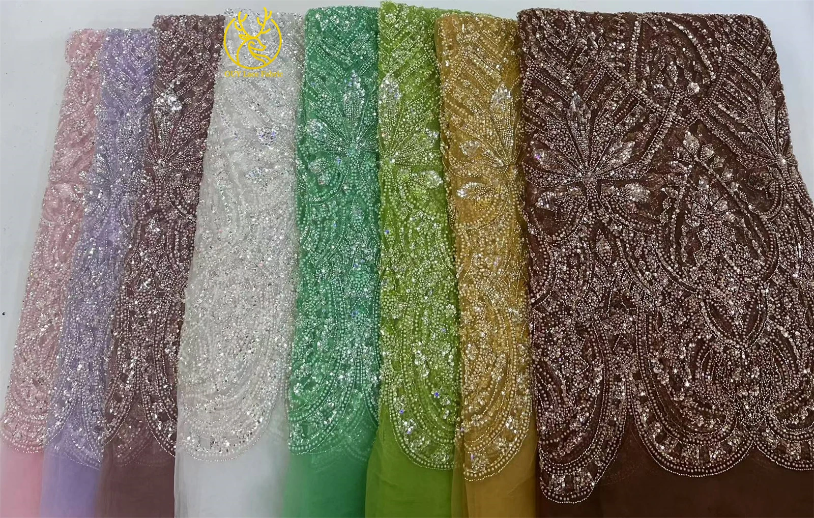 قماش زفاف دانتيل مطرز أفريقي فاخر 2025 جودة عالية ترتر نيجيري فرنسي تول مادة فساتين حفلات الزفاف للسيدات