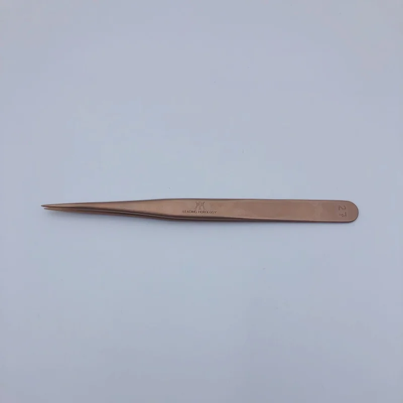 Watch Repair Non-Magnetic Phosphorus Bronze Tweezers Non-Slip Fastening Sharp-Nosed Clamp Better than Brass Tweezers