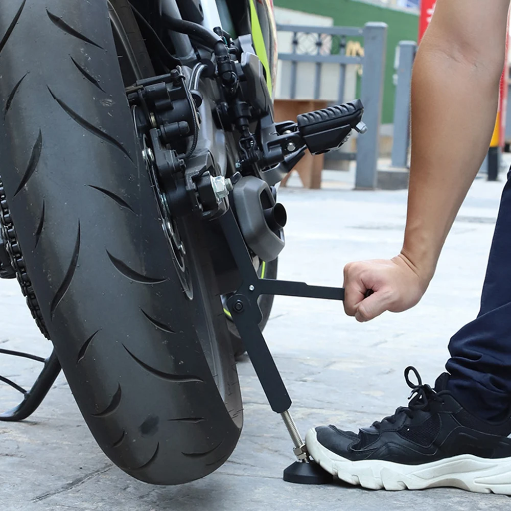 Foldable Motorcycle Wheel Support Side Stand Paddock Portable Lifting Frame Energy Saving Stable Swingarm Lift for Dirt Bike - view 5
