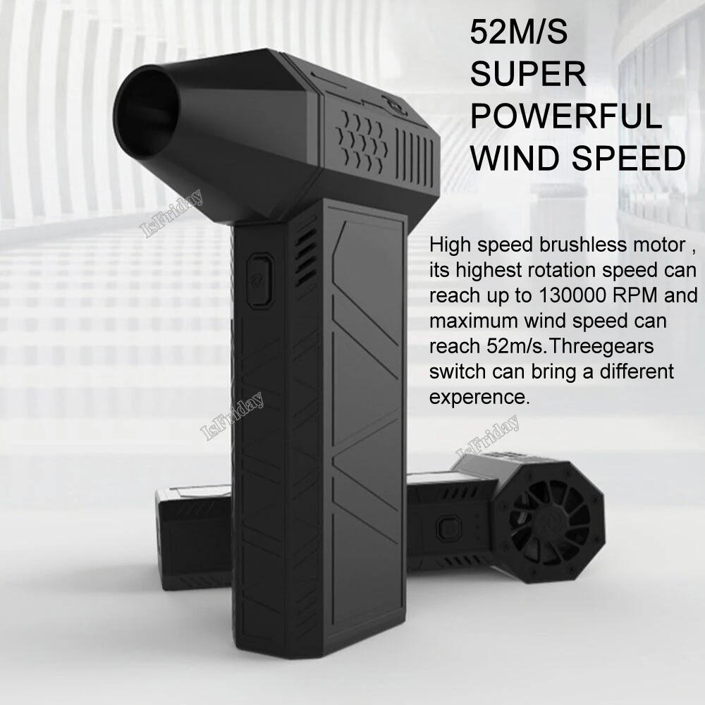 Ручной Бесщеточный двигатель 130000 об/мин 3-го поколения X3 насильственный вентилятор мини турбоструйный вентилятор скорость ветра 52 м/с промышленный воздуховод вентилятор