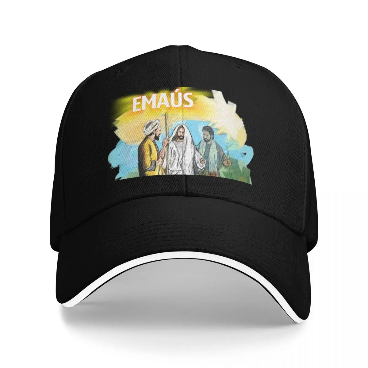 

Emmaus... Jesus Christ is Risen! Baseball Cap Military Cap Man tactical cap Luxury Men Luxury Brand Women's