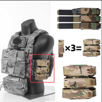 Outdoor SS style triple horizontal flash grenade bag throwing bag for easy access