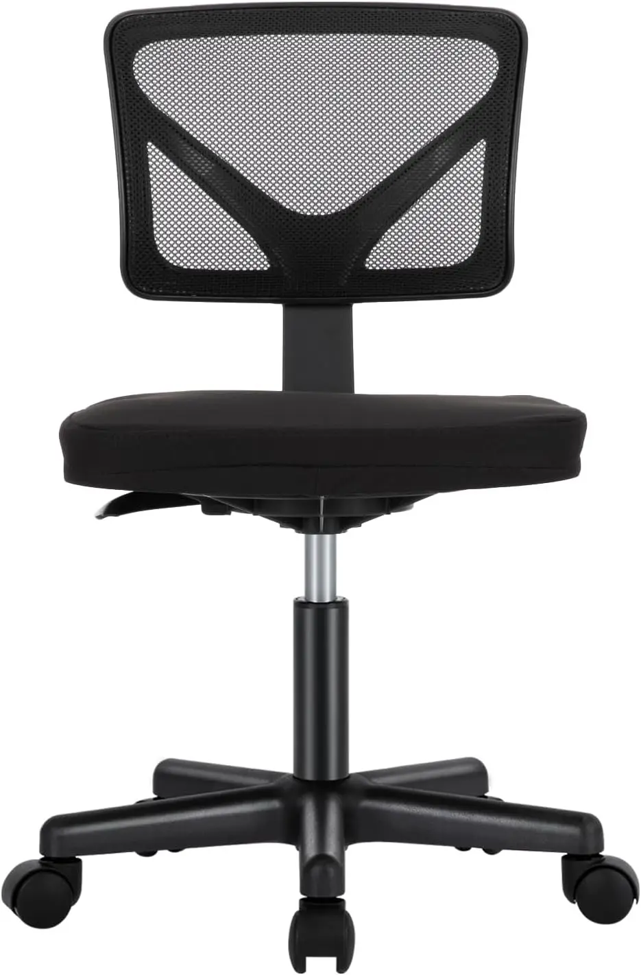 

Armless Desk Chairs, Ergonomic Low Back Computer Chair No Arms, Adjustable Rolling Mesh Task Work Swivel Chairs