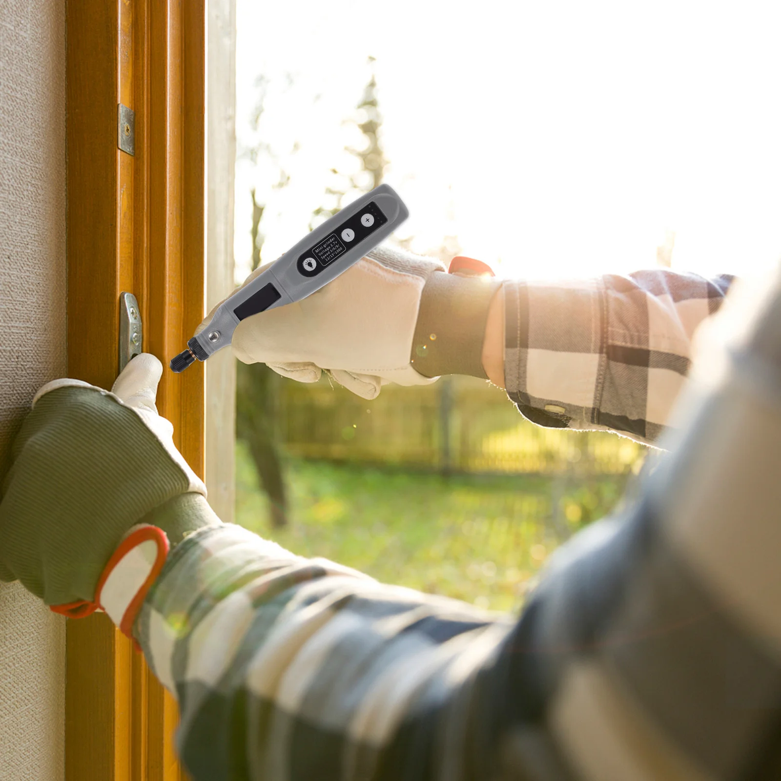 1 セットハンドヘルド彫刻機ミニ電動彫刻ペンワイヤレス研磨ツール調整可能な LED ライト翡翠ポリッシャー