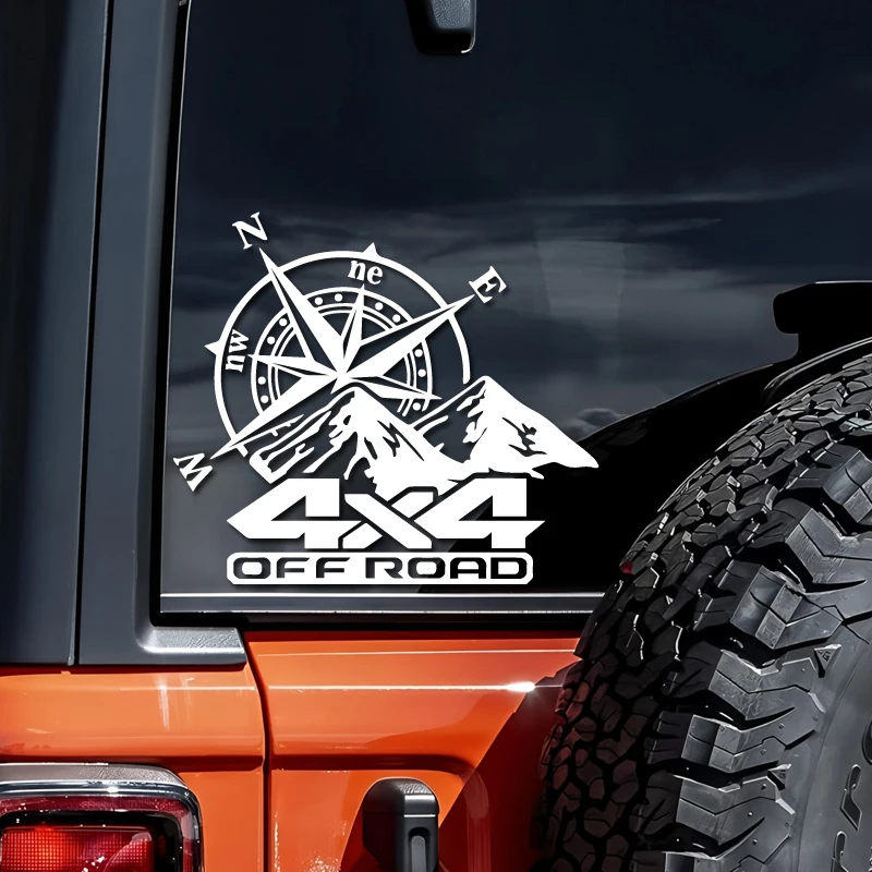Off-Road Mountain Compass Creative&Funny Stickers for Cartoon Fans&Lover, High Quality for Car Trucks Motorcycles & Laptops
