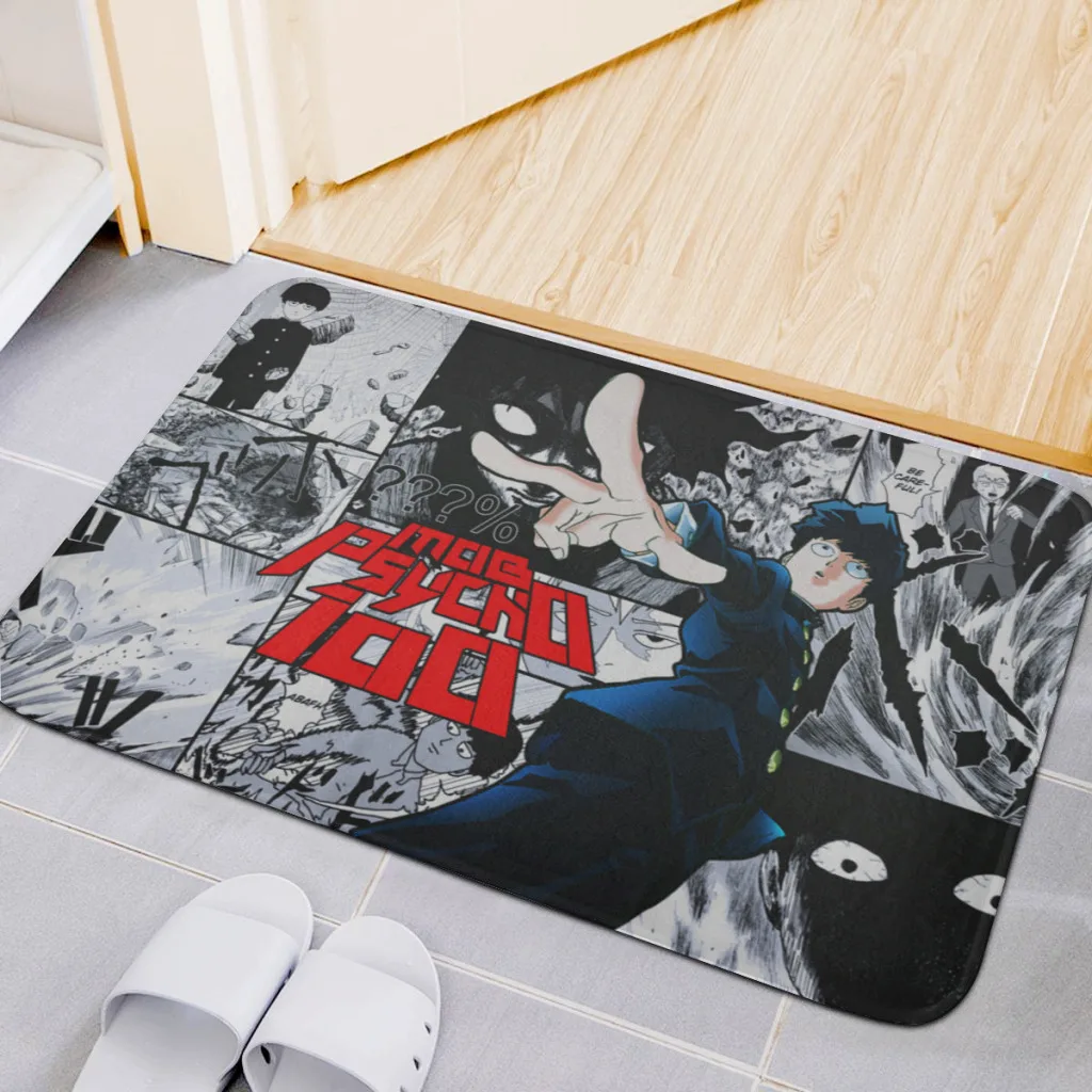 Hot-Anime-Mob-Psycho-100 Living Room Rug Carpet Flannel Slip Mat Decor Aesthetic Dressing