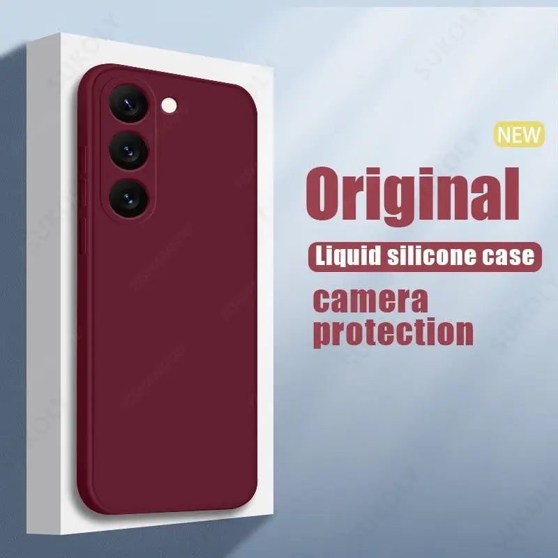 Für Samsung Galaxy S25 Edge S26 S25 S23 S24 Ultra S24 S25 FE A57 A17 A56 A55 A36 A16 5G Flüssiges Silikon Soft Case Handyhülle – Detail 4