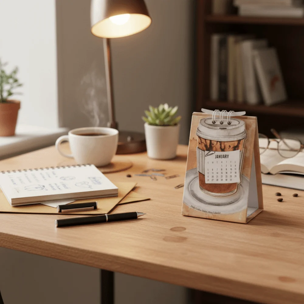 ملحق وظيفي صغير الحجم 2026 أجندة مكتبية /رزنامة مكتبية تصميم جمالي محمول مكتب التقويم الجدول الزمني علامة جدول مخطط المدرسة