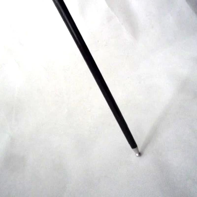 Long Black Steel Appearing Cane / Wand (1.3 Meters) Magic Tricks Professional Magician Stage Gimmick Props Silk to Cane Magia