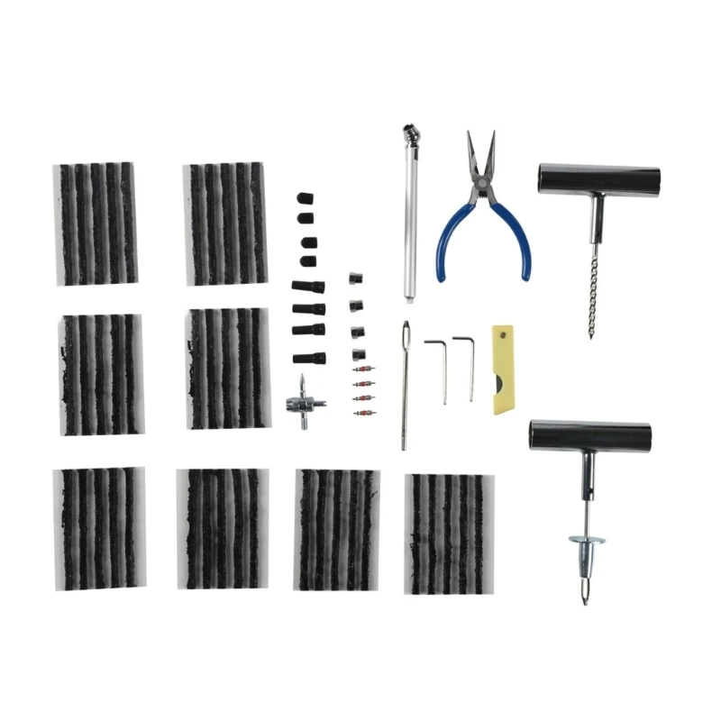 Auto Tire Repair Tubeless Tire Car Truck Motorcycle Puncture Tyre Repair Set