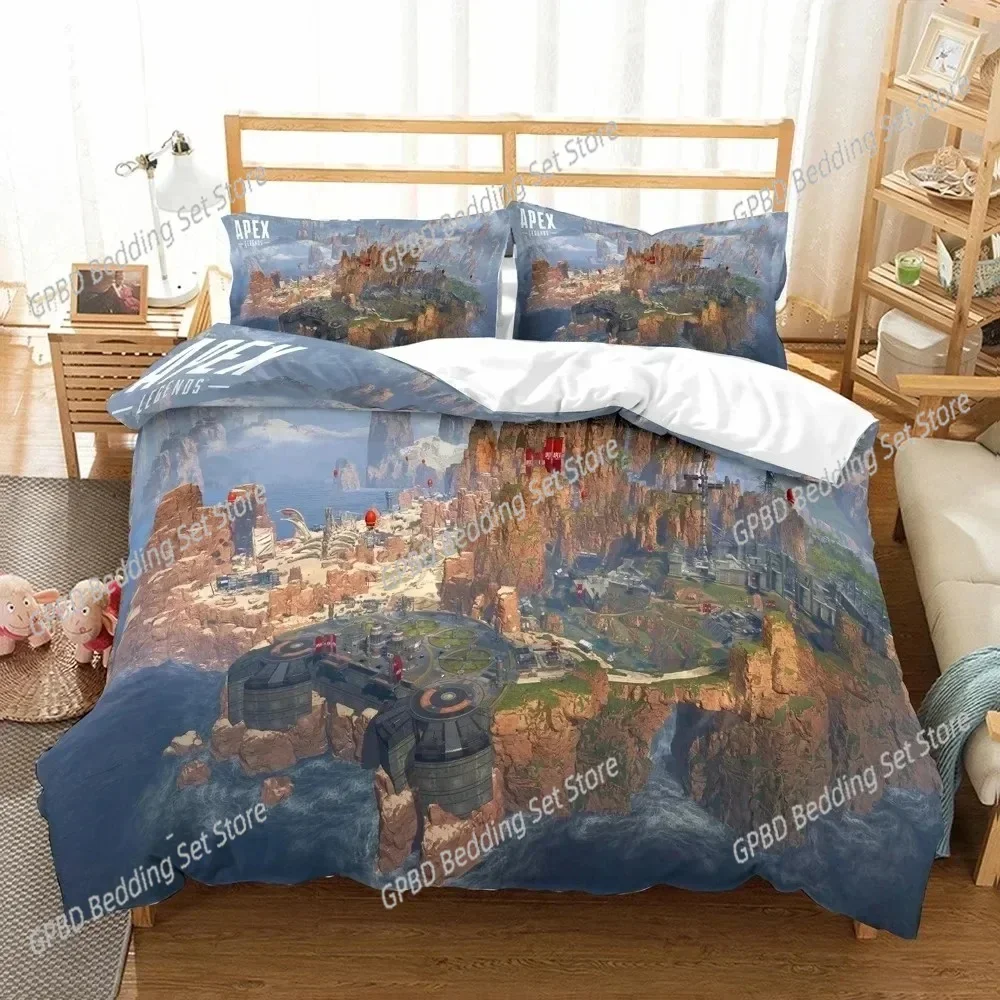 

3D Printed Game Duvet Cover APEX Comfortable Duvet Quilt Cover Pillowcase Bedding Set Children Bedroom Decoration Home Textile