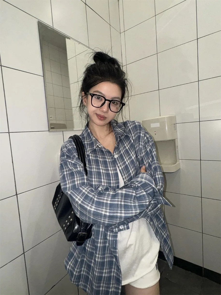 

Премиум-рубашка в клетку с длинными рукавами на флисовой подкладке, мужская куртка, осенне-зимняя верхняя одежда, повседневная свободная куртка из полиэстера