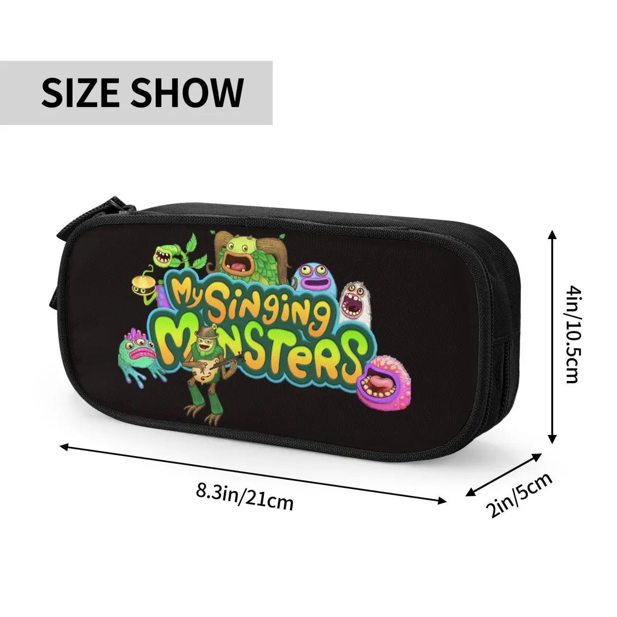 Imagem -06 - Singing Monsters Game Lápis dos Desenhos Animados Lápis Pouch Pen Box para Estudantes Lápis Bolsas com Zíper Papelaria para a Escola my