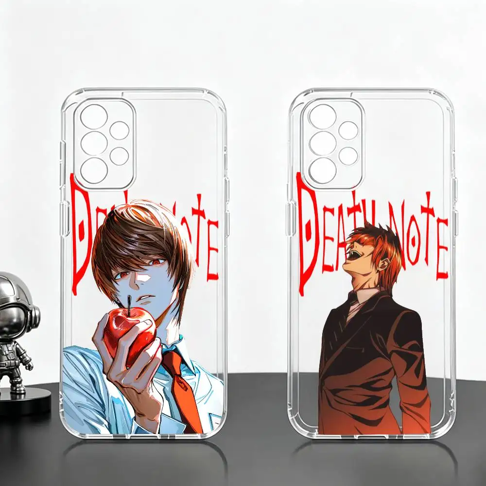 Light Yagami D-Death Note  Phone Case For Samsung S25,S24,S21,S22,S23,S30,Ultra,S20,Plus,Fe Transparent Cover