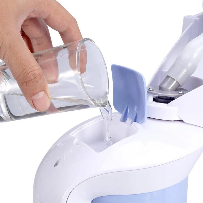 2 في 1 مجفف الشعر جهاز البخار للوجه صالون الشعر الأوزون البخار ايون البخاخ الجلد آلة العناية بالجمال للمنزل صالون الجمال