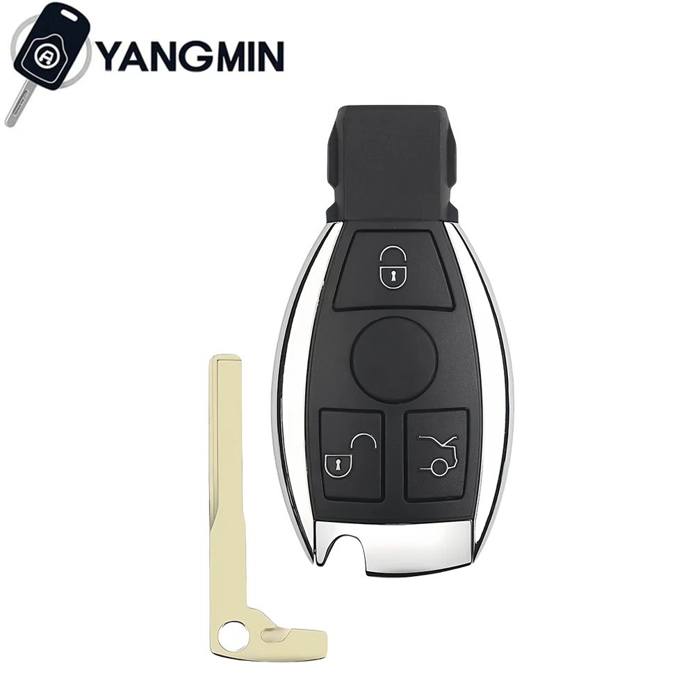 YANGMIN 2/3/4 pulsanti Custodia originale per chiave a distanza per auto per Mercedes Benz ABCE Anno 2000+ NEC e BGA