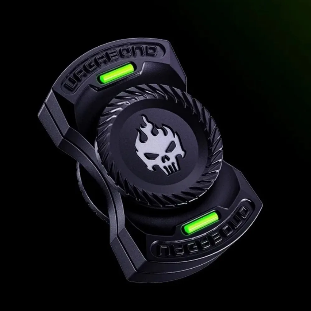 Luminous Metal Fidget Spinner Roller Magnetic Push Coin Haptic Clicker EDC Sensory Fidgeting Stress Reducing Office Desk Toys