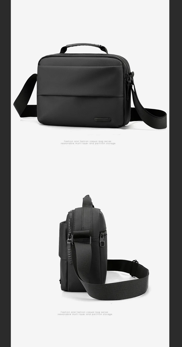 New Crossbody Bag Waterproof, Wear-resistant, Men's Chest Bag Sports Trendy Brand Multifunctional Workwear Casual Men's Bag