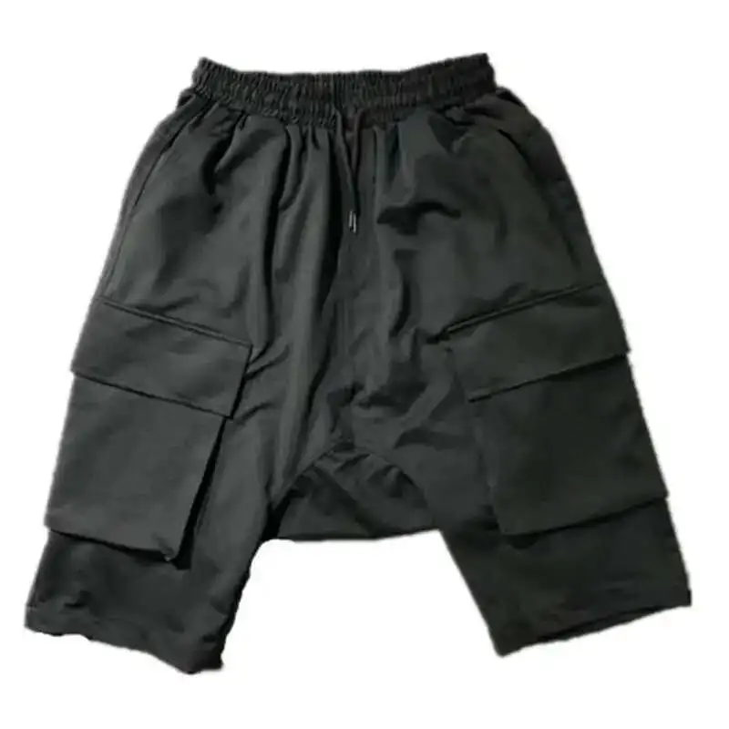 Summer Cargo Original Shorts And American Loose Brand European Multi-Pocket Street Style Hip-Hop Crotch Pants Fashion