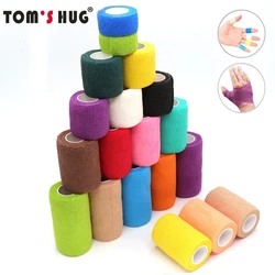 Tom's Hug Colorful Sport Self Adhesive Elastic Bandage Wrap Tape 4.8m Knee Support Pads Finger Ankle Palm Shoulder Bandage