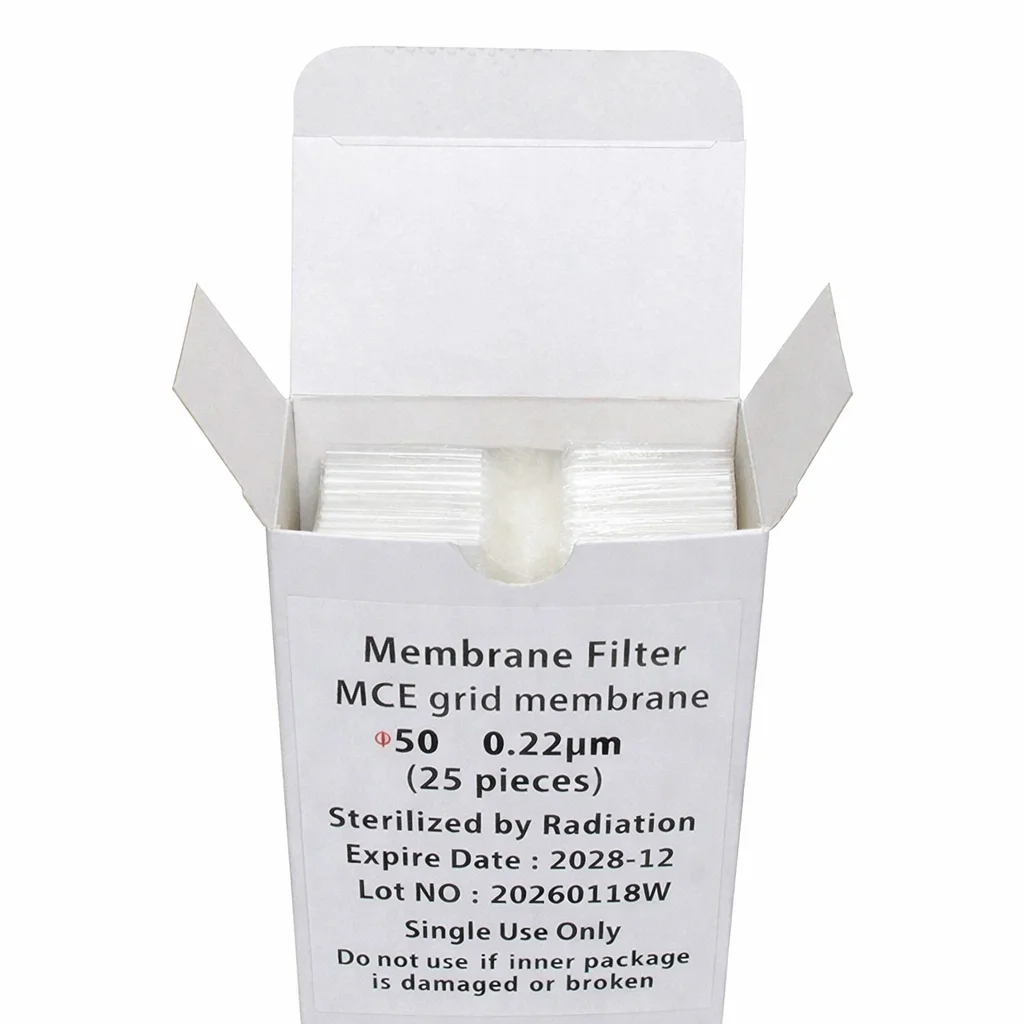 Afbeelding 3: Selton 25Pcs 47Mm Steriel Mce Gerasterde Membraanfilter 0.45um Laboratorium Hydrofiel Filterpapier