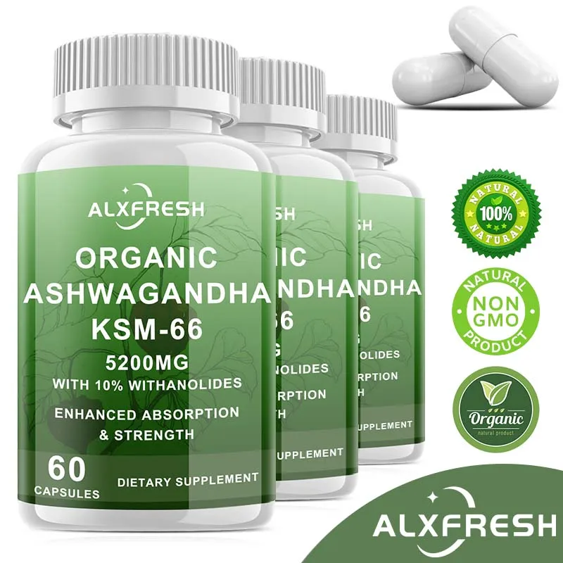 

Капсулы Ashwagandha уменьшают стресс, тревогу, снижает Cortisol, повышает энергию, боевую усталость, повышает выносливость, улучшает качество сна