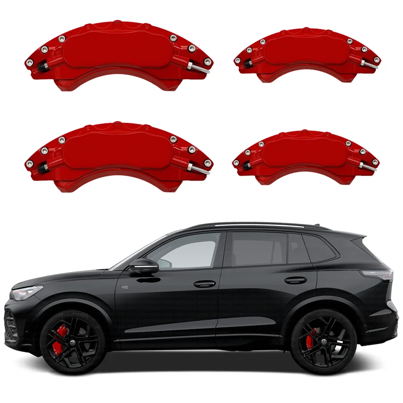 

Caliper Covers Aluminum Fit for Volkswagen Arteon Atlas Beetle ID4 Jetta Passat Tiguan (2 Front+2 Rear)