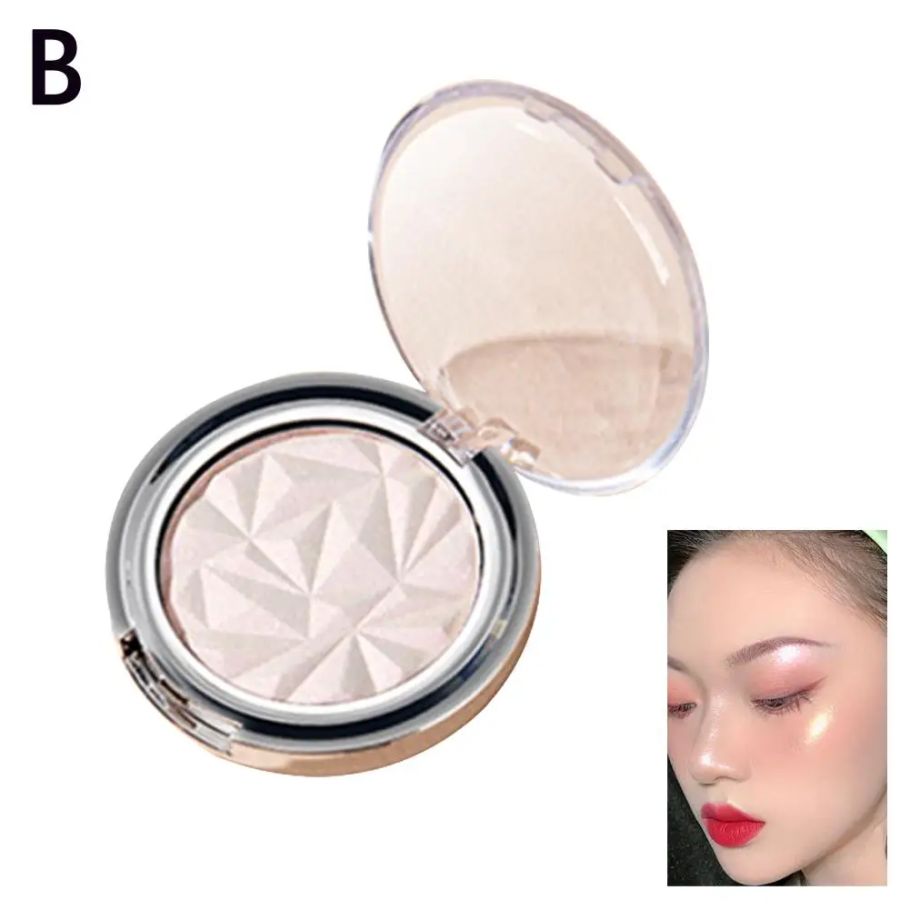 Highlighter Powder Palette Glitter Diamond Long-lasting Contour Highlighter Light Glow Water Shimmer Cosmetics Palette Face D4V5