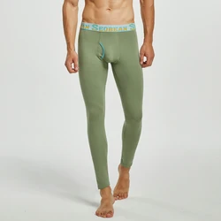 2024 NEW SEOBEAN MENS CLASSIC SOLID COTTON LONG JOHN UNDERWEAR