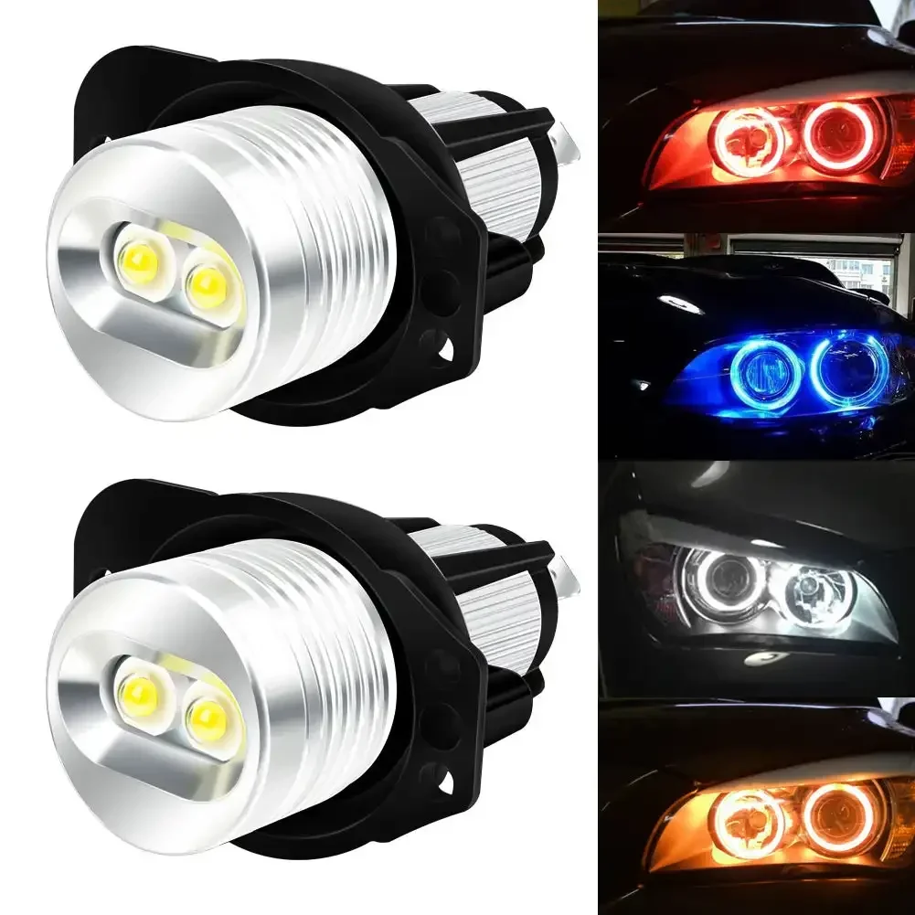 2Pcs Error Free Angel Eye Halo Ring Marker Side Light LED Bulb 5W Car Headlight Fog Lamp for BMW E39 E53 E60 E61 E63 X5 530i