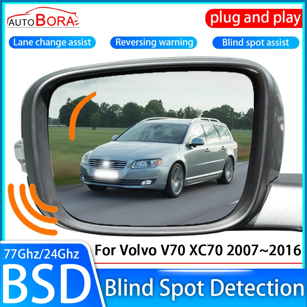 ZhuCamX Car Blind Spot Detection System BSD BSA BSM Sensor Drive Rear Mirror Monitoring for Volvo V70 XC70 2007~2016