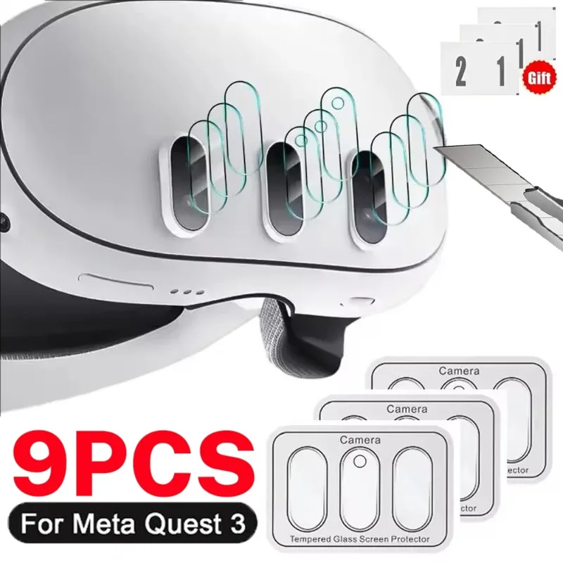 For Meta Quest 3 HD Clear Camera Lens Glass Films Anti-Drop Strong Protection Screen Protectors for Meta Quest 3 VR Accessories