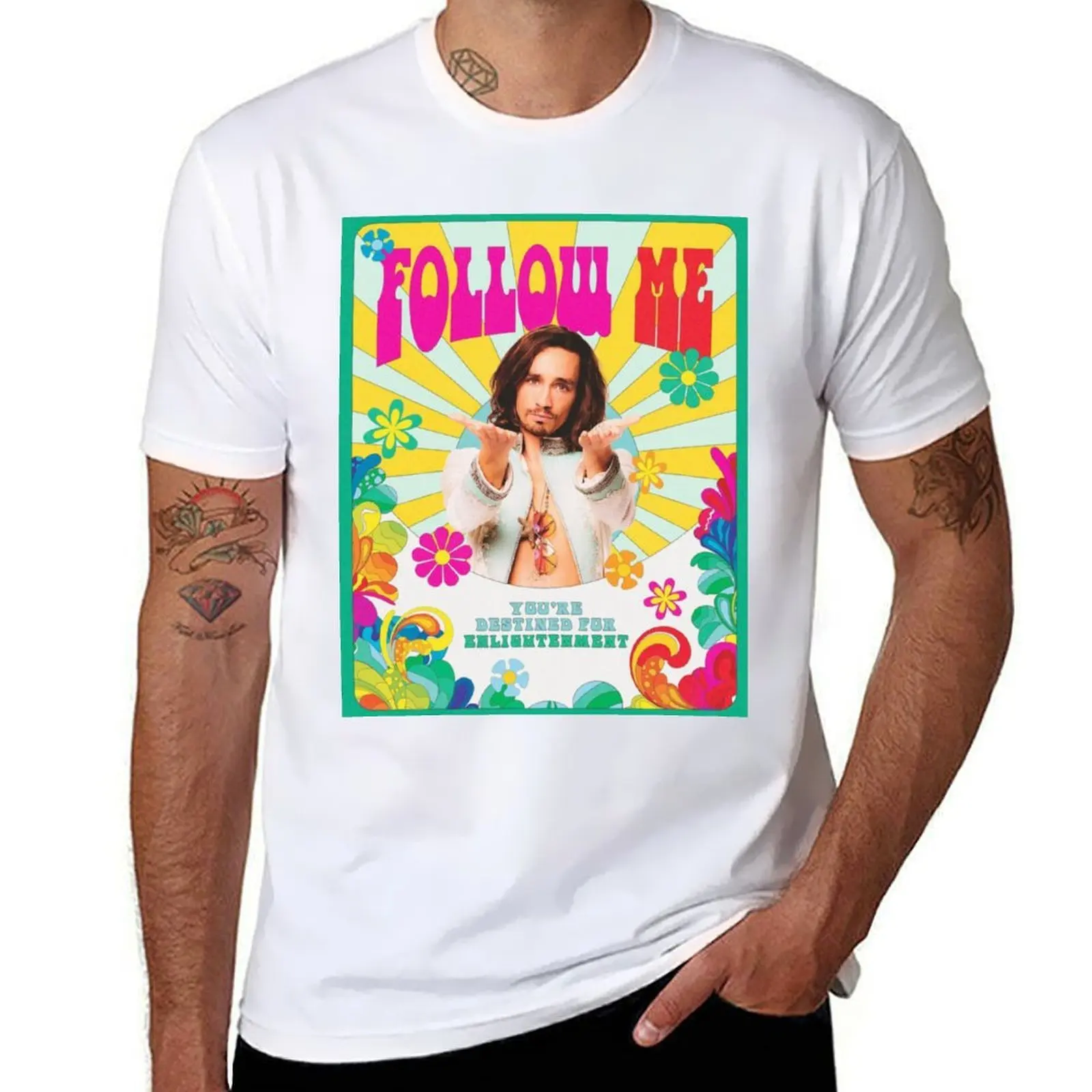 

Klaus Hargreeves Follow Me The Umbrella Acadmey T-Shirt Festive Simple T-Shirt