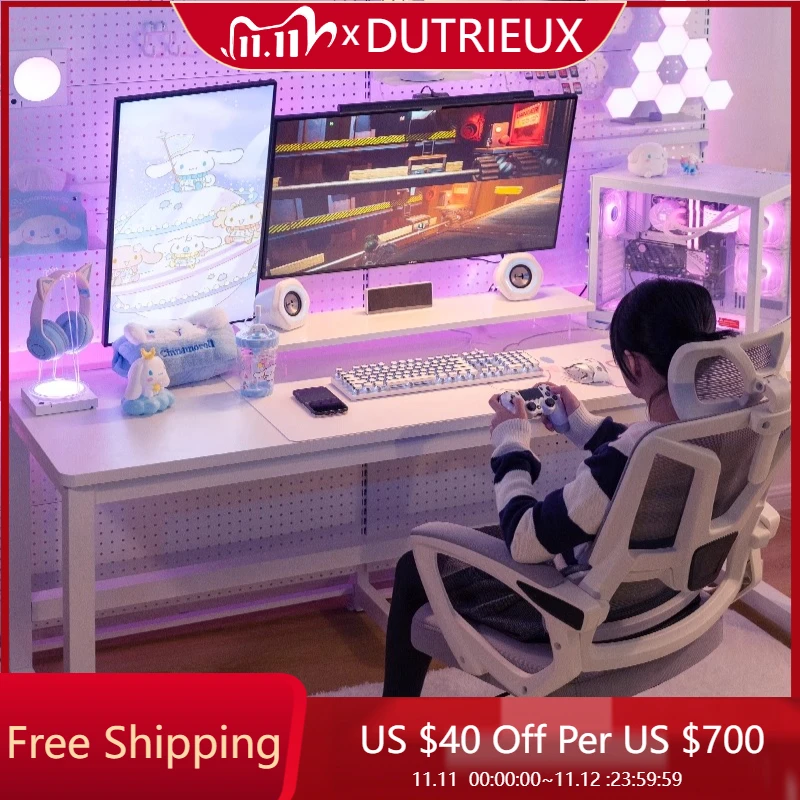 

Girl Computer Table Electric Lifting Trendy Bookshelf Integrated Unique Table Organizer Lounge Organizers Escritorios Furniture