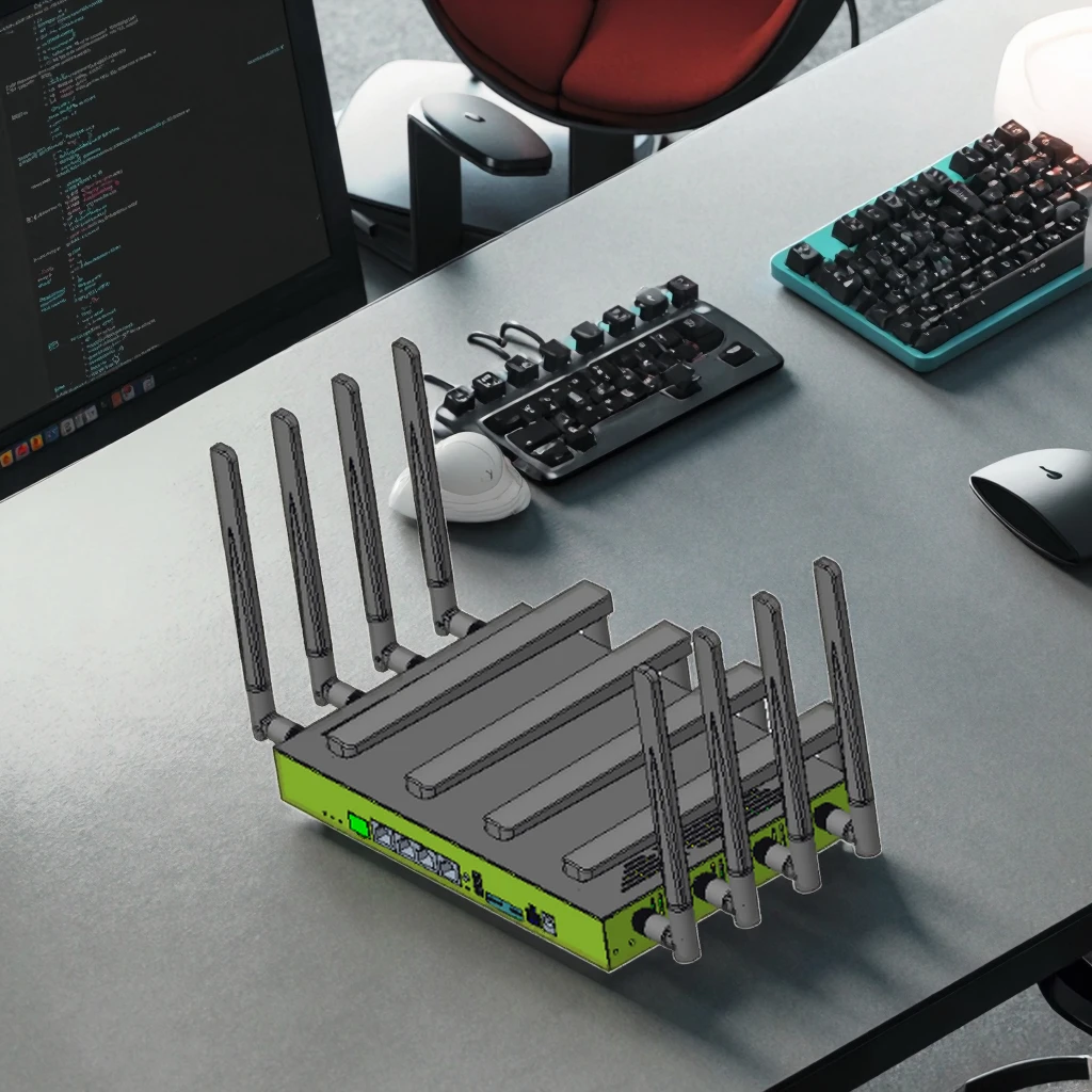 MT7988AV رباعي النواة 2.5G WAN 2.5G LAN جديد X75 4G 5G موزع إنترنت واي فاي SA NSA قفل VPN ثنائي بطاقة SIM شبكة 5G مودم CPE مع فتحة Sim