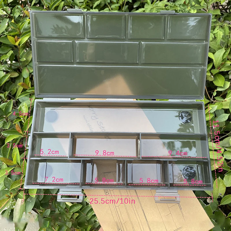 Caja de almacenamiento de herramientas de peluquero, estuche de almacenamiento de Clips de pelo, organizador de compartimentos multirejilla, contenedor de accesorios de peluquería