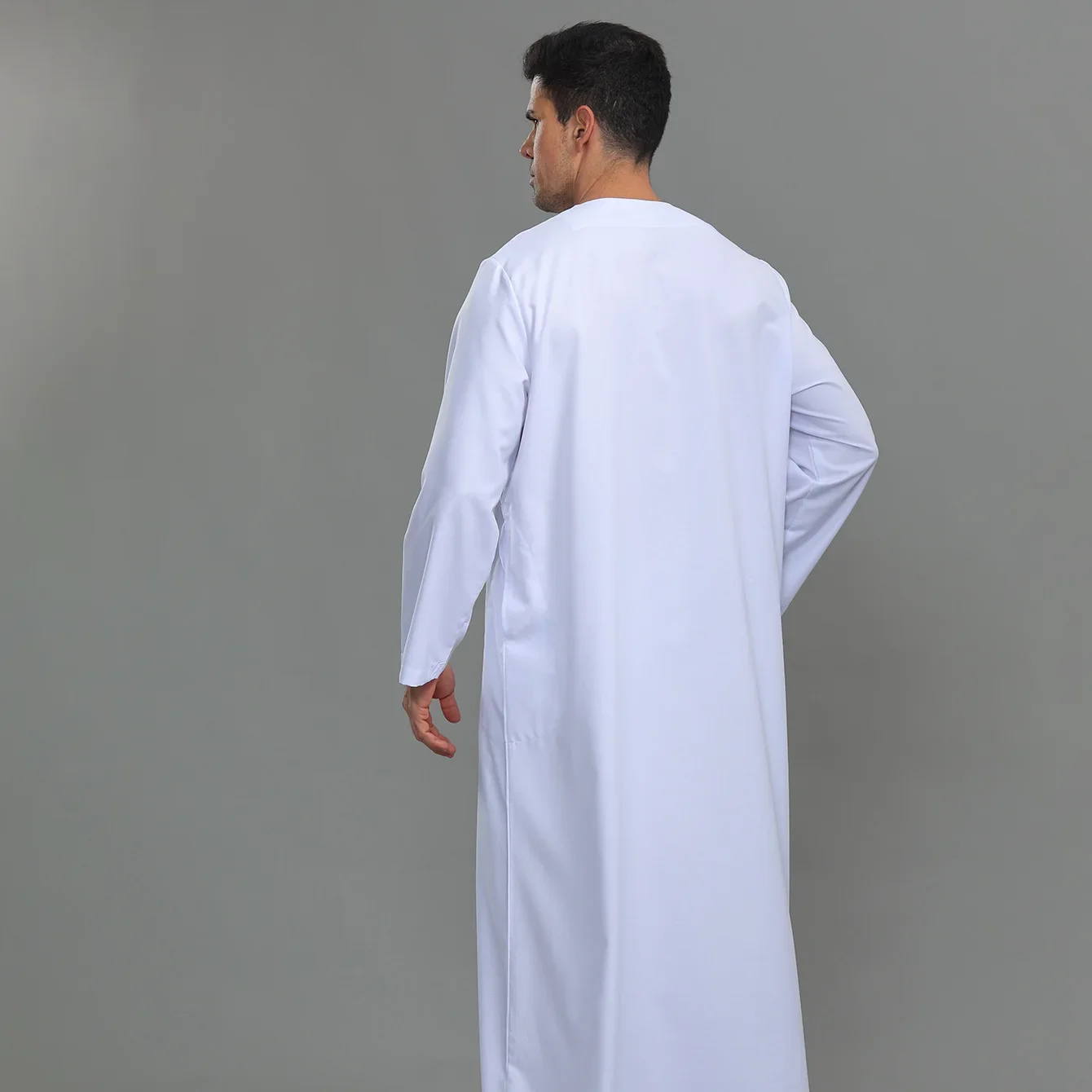 

Muslim Mens White Long Robe Saudi Jubba Thobe Man Arabic Abaya Kaftan Turkey Caftan Morocco Djellaba Dishdasha Islam Clothing