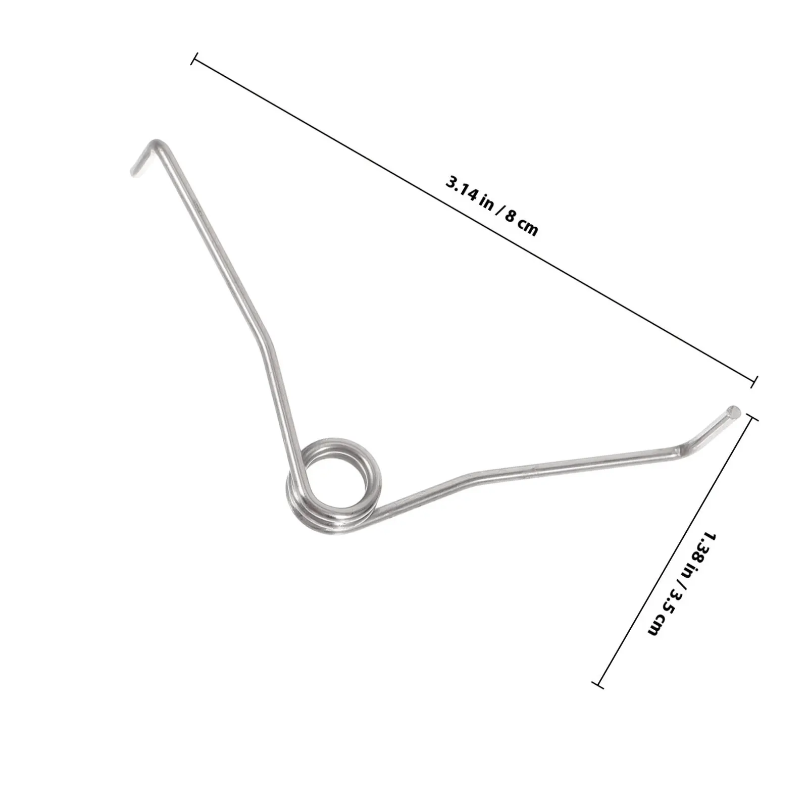 20Pcs High Strength Steel Pruning Shear Springs Left and Right Bent Torsion Design for Garden Pruners Replacement Spring